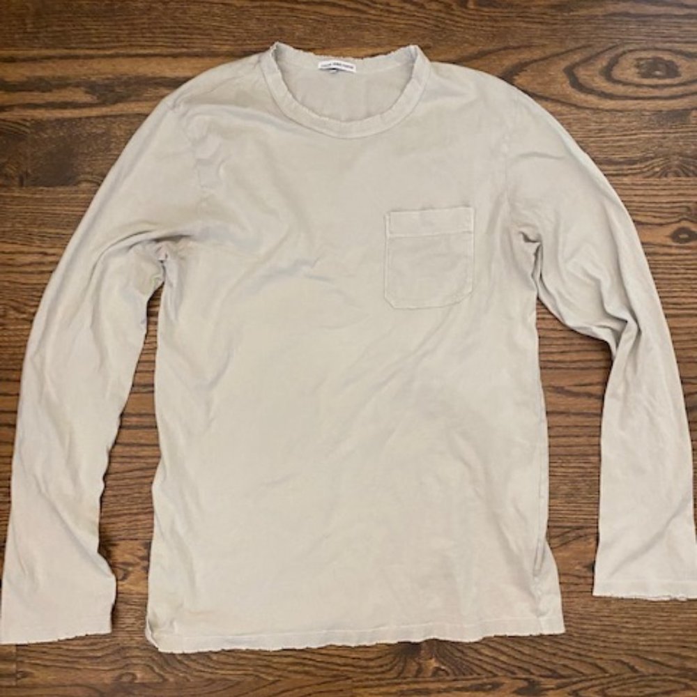James Perse Men's L/S Shirt Medium (Size 2)